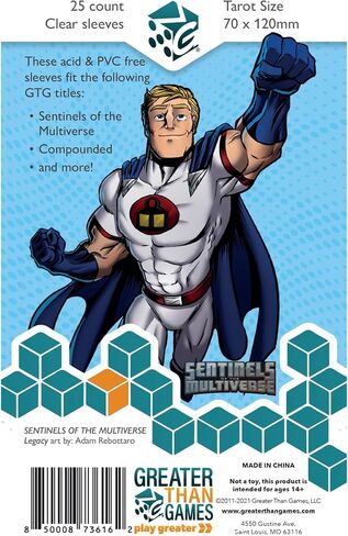 Greater Than Games: Card Sleeves: Mini Euro Size - 44x68 mm, 50 Sleeves, Clear, Acid Free & PVC Free, Card Game Protective Accessory in Kuwait