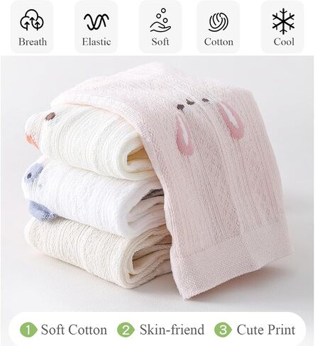 Baby Girl Tights 3 Pack Cable Knit Mesh Lace Leggings Stockings Bowknot Cotton Pantyhose for Toddlers(3 Pack-Bows,12M) in Saudi Arabia