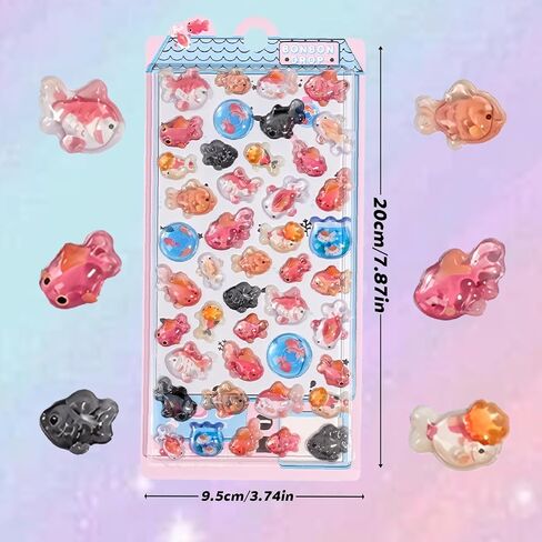 4PCS Self-Adhesive Stickers Mixed Style Decorative Star Fruit, Flowers, Plants, and Trees Stickers for Personalize Hand Account Photo Frame Album Laptop Water Bottle Scrapbook Decoration in Saudi Arabia