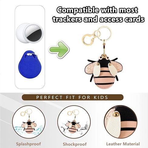 علبة حامل المفاتيح الجلدية متوافقة مع السمك الجوي ، غطاء واقعي لطيف مع مفاتيح ، مقالة GPS المضادة للخلع لمفاتيح المحفظة ، الحقيبة ، الحيوانات الأليفة (الطيور أ) in Kuwait