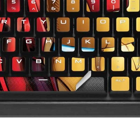 Skinit Sched Skin Gothly Tonclible مع K95 RGB Platinum Mechanical Gaming Keyboard - Marvel Avengers Assolbly Iron Man Design in Kuwait