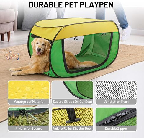 Cat Dog Playpen ، Puppy Hitten Pet Playpen Indoor/Outdoor ، قفص ناعم منبث in Saudi Arabia