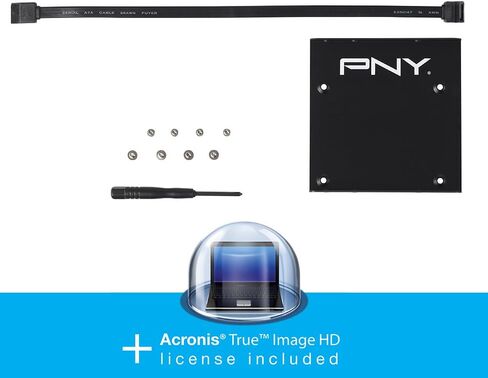 طقم تثبيت PNY لـ SSD أو HDD 2.5 "Bay Internal Bay و USB 3.0 SPORTORCH وبرنامج الاستنساخ. in Saudi Arabia