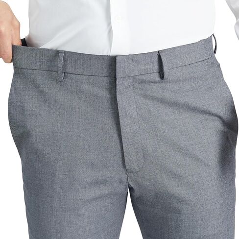 Kenneth Cole Reaction Men's Slim Fit Solid Performance Dress Pant, Black, 36W x 30L in Saudi Arabia