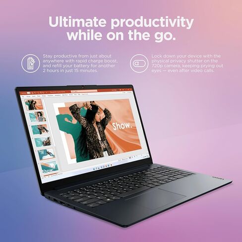 Lenovo IdeaPad Laptop Computer 2025 ، 15.6 "FHD Touchscreen ، 10-Core Intel I5 ، Intel Iris XE Graphics ، 24 جيجابايت ذاكرة الوصول العشوائي ، تخزين 1.5 تيرابايت (1TB SSD + 500GB EXT) ، MARXSOLACCUSORY ، WIN 11 PRO ، LIFETIME OFFICE 2024 in Kuwait