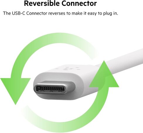 Belkin USB C Charger Block 30W ، Fast Charging - iPhone 16 ، 16 Plus ، 16 Pro ، 16 Pro Max ، 15 ، 15 Pro ، 15 Pro Max ، Galaxy S25 ، iPad ، Airpods ، Nintendo Switch 2 & More in Kuwait