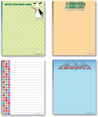 Funny Office Nopteads Assorted Packs - 4 Novelty Notepads - Funny Office Supplies (4) (To Do Lists #3) in Saudi Arabia
