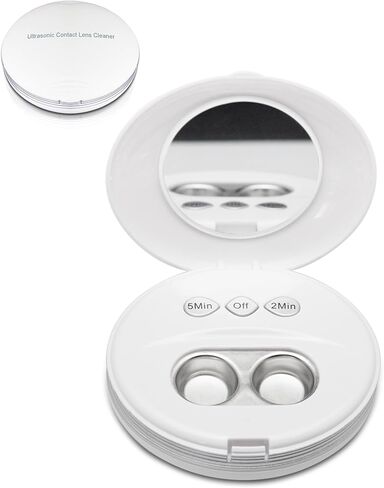 AMTAST Ultrasonic Contact Lens Cleaner Ultralight Scleral Lenses Daily Care Contact Lenses 60-78KHz Ultrasonic Cleaning for All Contact Lens AMT11 in Saudi Arabia