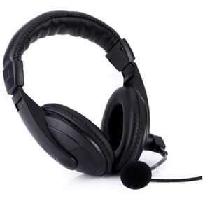 NUOBESTY Stereo Headphone with Microphone Comfortable Over The Head Design for PC and Laptop Lightweight and Stylish Black Gaming Headset
