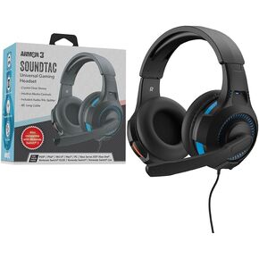 SoundTac Universal Gaming Headset Compatible with Switch 2/Switch/Xbox Series X|S, PS5, PS4, PC, Clear Stereo Sound, 4ft Cable, Inline Volume Control, Multi-Platform Audio Support