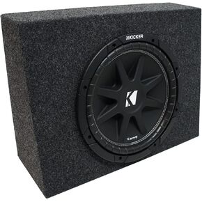 Kicker 43C124 -N Bundle Universal Standard Cab Cab Comp C12 Single 12 "Sub Box العلبة - النهائي 4 أوم