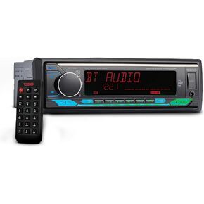 DS18 SDX-P100 Digital Media Receiver, LCD Single DIN, DSP, Car Stereo Radio Head Unit, Bluetooth Car Receiver with USB Port, AM/FM Radio, MP3 Player, 4" Screen, Remote Control Include (Renewed)