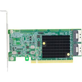 NV9F24 PCI Express 4.0 x16 to Two SlimSAS SFF-8654 8i Retimer Adapter