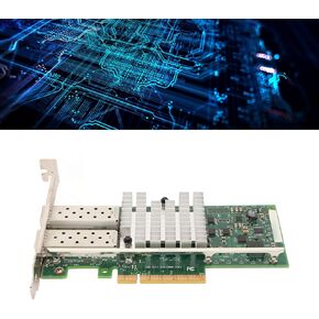 10GB SFP PCI e Network Card, Dual SFP Port 10GB SFP PCIe 2.0 X8 Network Card, 10Gbe SFP Port 10G Ethernet Card for ProLiant DL160 Gen8, for DL380 Gen9 for HP Server