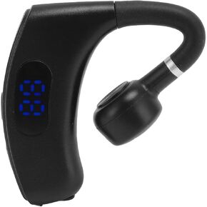 Headset, Noise Reduction of 180 Degrees Rotation of a Single Ear Multifunction Headphones for Business to Drive (Black)