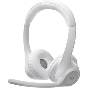 Logitech Zone 300 Wireless Bluetooth Headset with Noise-Canceling Microphone, Compatible with Windows, Mac, Chrome, Linux, iOS, iPadOS, Android – Off-White (Renewed)