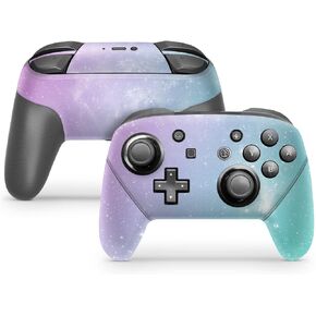 Zoomhitskins Glitter Switch Pro Controller Skin ، متوافق مع Switch Controller Skin ، Cosmos Universe Ombre تنحرف عن أشعة الشمس النجمية ، وغطاء 3M فينيل ، وميترين وتناسب ، سهلة التثبيت ، مصنوعة في الولايات المتحدة الأمريكية