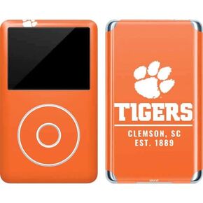 Skinit Decal MP3 Player Skin Compatible with iPod Classic (6th Gen) 80GB - Officially Licensed College Clemson Tigers Est 1889 Orange Design