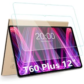 2-Pack Screen Protector Compatible with TECLAST T60Plus 12 inch Tablet, [HD Clarity] [9 Hardness] [Anti-Scratch] Tempered Glass