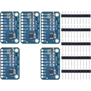 5pcs ads1115 16 بت 16 بايت 4 قناة التناظرية إلى المحول الرقمي السابق وحدة لوحة مكبر للصوت ADC IIC I2C متوافق مع Arduino Raspberry Pi