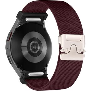 Elastic Bands for Samsung Galaxy Watch 7/6/5/4 Band 40mm 44mm/6 Classic 47mm 43mm/5 Pro 45mm/4 Classic 46mm 42mm/FE Men/Women,No Gap One Click Nylon Sport Strap for Samsung Watch 7 6 5 4 Correa Reloj