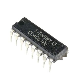 جديد 2024 10pcs CD4051BE DIP16 CD4051 DIP-16 CD4051BD DIP