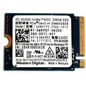 Dell WR90F SN530 Replacement Solid State Drive - 256 GB - PCIe Gen3 x4 Nvme - 2230 M.2-2400 Mbps Read Speed - 950 Mbps Write Speed (Renewed)