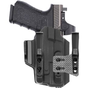 Tulster IWB ARC Kydex Holster in Right Hand fits: Glock 17/19 w/TLR-7A / TLR-7X / TLR-7HLX Light | Optic Compatible Light Bearing Inside The Waistband Appendix Concealed Carry
