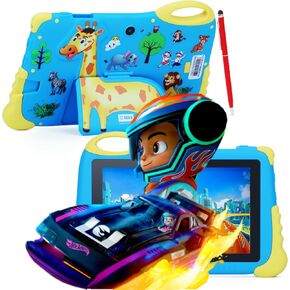 C idea 7 Inch Kids Tablet, Android 13 Tablet for Kids 3-7, 4GB RAM 32GB ROM Toddler Tablets, Learning Tablets for Boys Girls,Support Iwawa with Parental Control, WiFi, Bluetooth, HD Screen, Blue