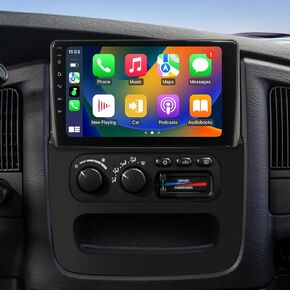 Car Radio for Dodge RAM 1500 2500 3500 2002 2003 2004 2005 Radio Replacement Android Auto Car Play GPS Navigation Vertical Screen Tesla Style with DSP in Dash Headunit 1080P Backup Camera