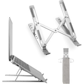 Laptop and Tablet Stand with 7 Height Settings – Foldable and Easy to Carry – Enhances Ergonomics and Comfort – Perfect for Office, Home, and Travel – Anti-Slip Design