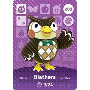 Blathers - Nintendo Animal Crossing Happy Home Designer Amiibo Card - 202