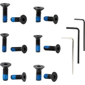 12Pcs 6 Sizes Red Dot Screw Kit for Mounting Holosun 407K/507K/EPS/SCS Carry to S&S P365/P365X S&W Equalizer, M&P 5.7, M&P 22 Magnum, and Various Other Optics (with mounting Tool)