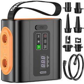 Paddle Board Pump Electric Portable, 15000mAh Rechargeable 22PSI SUP Pump, Pool Inflatable Pump，Sup Air Pump with Auto-Off,Deflation Function for Pool Inflatables, Kayaks，Boats，Wind Wings, SUPs