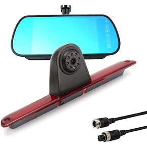 Brake Light Reversing Backup Camera Kit with 7'' TFT LCD Monitor for 2007-2018 Mercedes Benz Sprinter/Dodge Sprinter/VW C Rafter Vans Parking Safety