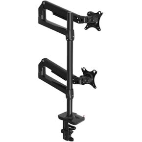 DL-8012D-II LCD Screen Desktop Full Motion 17-38" Monitor Stand Mechanical Spring Arm Aluminum Monitor Support Loading 3-11kgs(600mm Black)