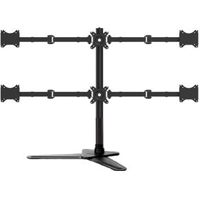 Desktop Freely Standing Six LCD Monitor Stand Arm Adjustable Display Stand TV Bracket for 6 10"-27" LCD Monitor Load 7KG