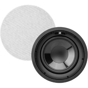 OSD Black 10" in Ceiling Subwoofer w/Long Excursion Graphite Woofer, 200W w/in Ceiling Bracket
