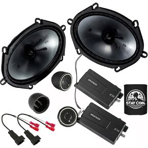 KICKER Speakers 6X8 inch for Ford F-250/F-350/F-450/F-550 1999-2016 Upgrade Kit - Pair of CS Series with Harness, Component Car Audio Front Door Speaker CSS68, 46CSS684
