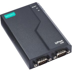 Moxa UPort 1250-G2 2-Port RS-232/422/485 USB-to-Serial Converter, 0 to 60°C Operating Temperature