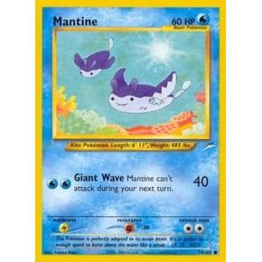 Pokemon Singles - Mantine - 74/105 - Common - Unlimited Edition - Neo Destiny