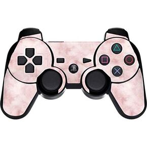 Skinit Skinit Gaming Gaming Skin for PS3 Dual Shock Wireless Controller - تصميم رخام أحمر الخدود المصمم أصلاً