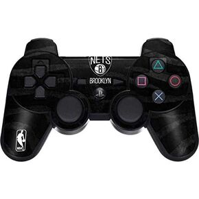 Skinit Decal Gaming Skin for PS3 Dual Shock Wireless Controller - Officially Licensed NBA Brooklyn Nets Black Animal Print Design