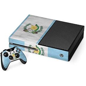 Skinit Decal Gaming Skin Compatible with Xbox One Console and Controller Bundle - Originally Designed Guatemala Flag Distressed Design