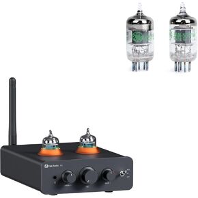 Fosi Audio 7-Pin 5654W Tested/Matched Vacuum Tubes (2PCS) and P3 Tube Preamp Headphone Amplifier Home Audio Preamplifier Mini Vacuum