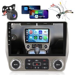 Car Radio for Chevrolet Chevy Camaro 2010 2011 2012 2013 2014 2015 with Wireless Carplay/Android Auto, 9 Inch [2G+64G] Android 13 IPS Touch Screen Bluetooth Radio with GPS, WiFi, DSP