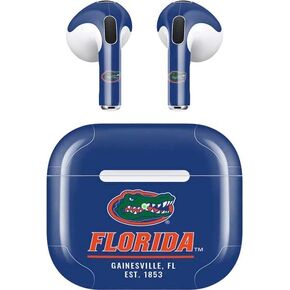 Skinit Decal Audio Skin Compatible with Apple AirPods (3rd Gen, 2021) - Officially Licensed Florida Gainesville Est 1853 Blue Design