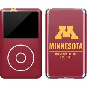 Skinit Decal MP3 Player Skin Compatible with iPod Classic (6th Gen) 80GB - Officially Licensed College Minneapolis MN Est 1851 Design