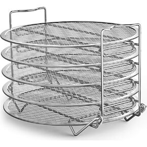 Goldlion Dehydrator Rack Stainless Steel Stand Accessories Compatible with Ninja Foodi Pressure Cooker and Air Fryer 6.5 and 8 Quart, Instant Pot Air Fryer 8 Qt