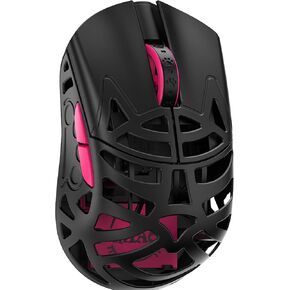 WLMOUSE Beast X Miao Ultralight 31g Magnesium Alloy Cute Gaming Mouse with PAW3950HS Sensor, Cat Paw Theme, Small Hand Gaming Mouse with 8K Polling Rate,TTC/OM Switches (Pink(OM Switch))
